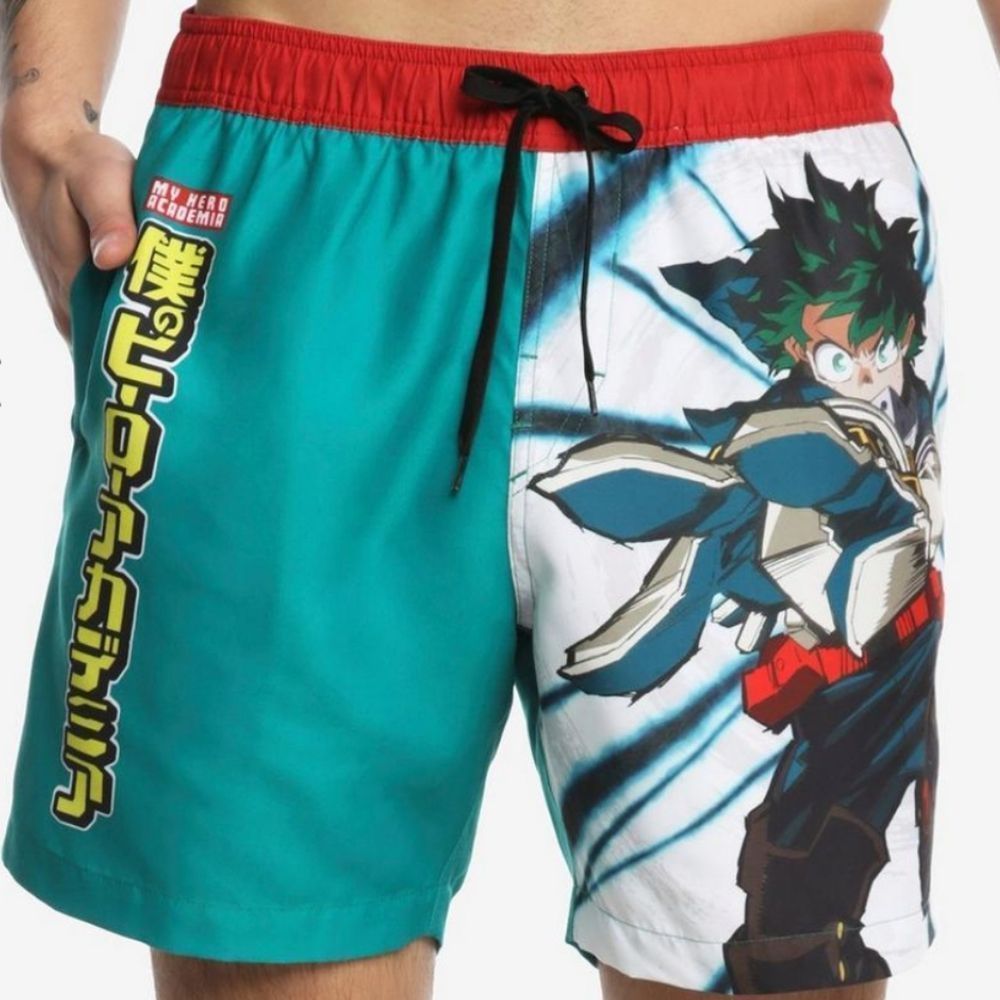 My Hero Academia Deku In Action Swim Trunks